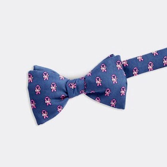Vineyard Vines Men's Limited-Edition Breast Cancer Awareness Silk Bow Tie NWT - Picture 1 of 4
